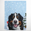 Christmas Pet Print Fleece Blanket