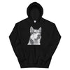 Men's / Women's Monochrome Sketch Pet Print Hoodie (Black)
