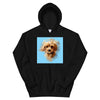 Men's / Women's Watercolor Pet Print Hoodie (Black)