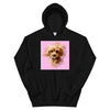Men's / Women's Watercolor Pet Print Hoodie (Black)