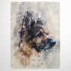 Watercolor Pet Print Fleece Blanket