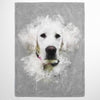 Watercolor Pet Print Fleece Blanket