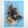Watercolor Pet Print Fleece Blanket