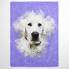 Watercolor Pet Print Fleece Blanket