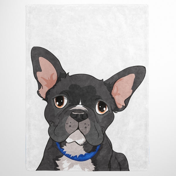 Cartoon Pet Portrait Fleece Blanket
