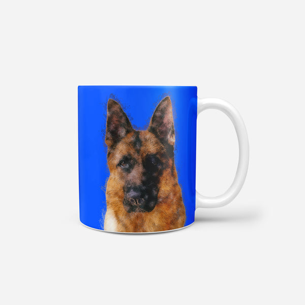 Color Sketch Pet Print Coffee Mug