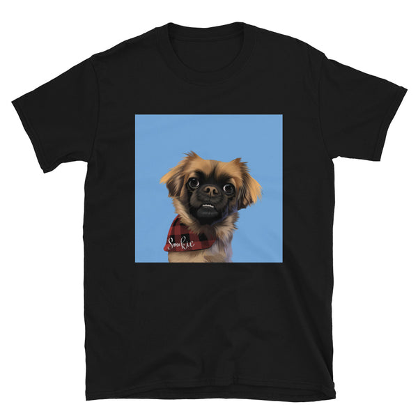 Men's Premium Pet Portrait T-Shirt (Black)