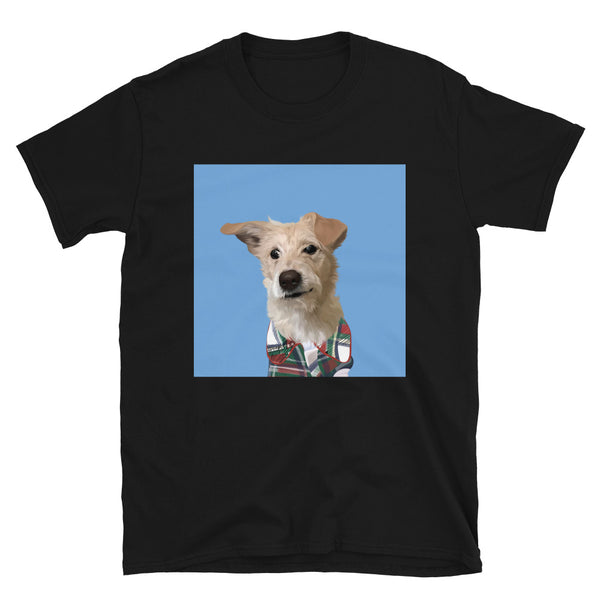 Men's Premium Pet Portrait T-Shirt (Black)