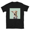 Men's Premium Pet Portrait T-Shirt (Black)