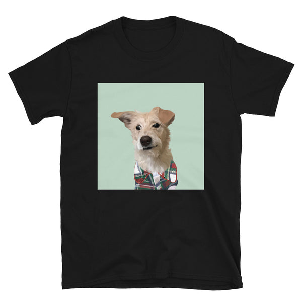Men's Premium Pet Portrait T-Shirt (Black)