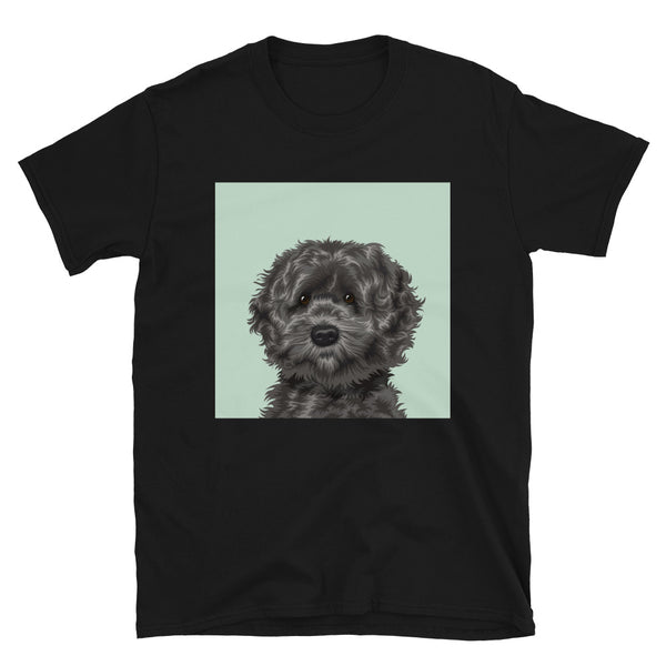 Men's Premium Pet Portrait T-Shirt (Black)