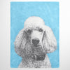 Monochrome Sketch Pet Print Fleece Blanket