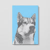 Monochrome Sketch Pet Print Canvas