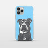 Monochrome Sketch Pet Print Phone Case