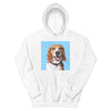 Men's / Women's Color Sketch Pet Print Hoodie (White)