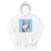 Men's / Women's Monochrome Sketch Pet Print Hoodie (White)