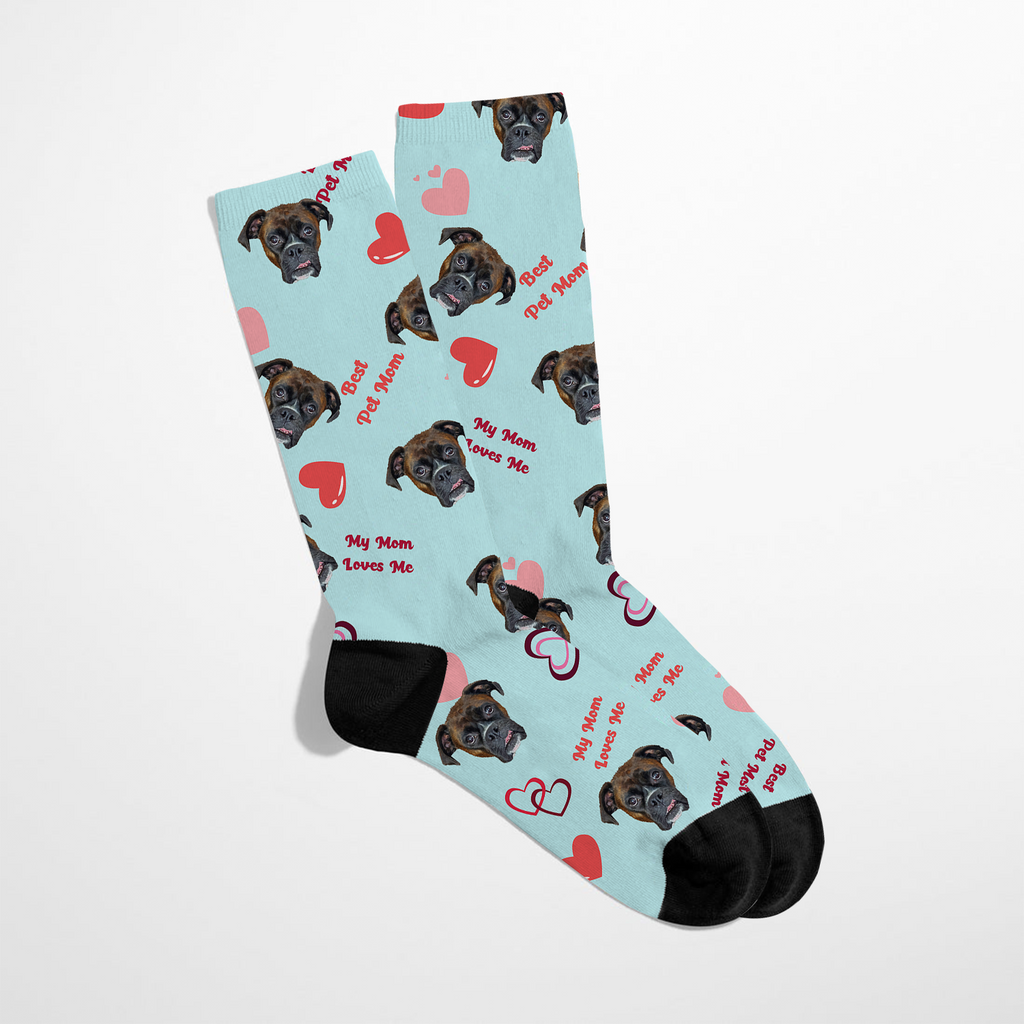 Mother s Day Pet Print Socks