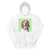 Men's / Women's Color Sketch Pet Print Hoodie (White)