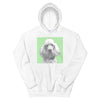 Men's / Women's Monochrome Sketch Pet Print Hoodie (White)
