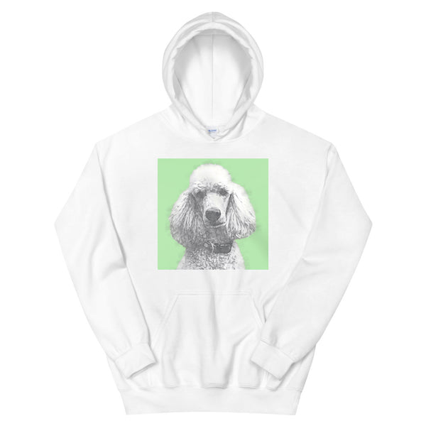 Men's / Women's Monochrome Sketch Pet Print Hoodie (White)