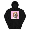 Men's / Women's Color Sketch Pet Print Hoodie (Black)