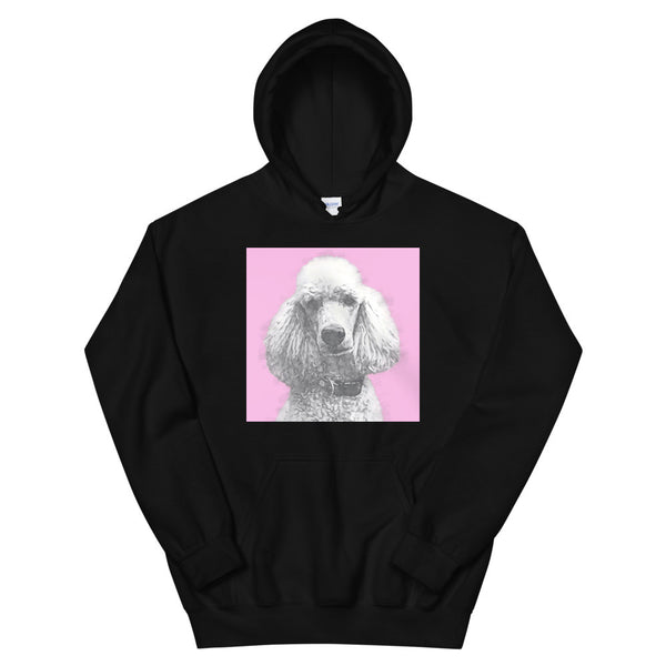 Men's / Women's Monochrome Sketch Pet Print Hoodie (Black)