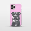 Monochrome Sketch Pet Print Phone Case
