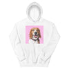 Men's / Women's Color Sketch Pet Print Hoodie (White)