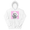 Men's / Women's Monochrome Sketch Pet Print Hoodie (White)