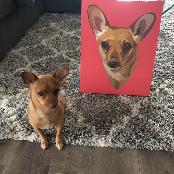 Custom Pet Portrait Canvas