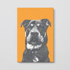 Monochrome Sketch Pet Print Canvas
