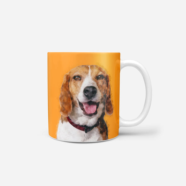 Color Sketch Pet Print Coffee Mug