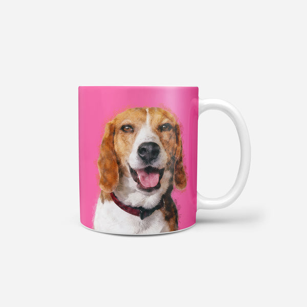 Color Sketch Pet Print Coffee Mug