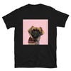Men's Premium Pet Portrait T-Shirt (Black)