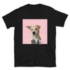 Men's Premium Pet Portrait T-Shirt (Black)