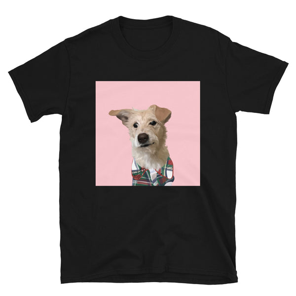 Men's Premium Pet Portrait T-Shirt (Black)
