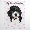 Valentine's Pet Print Fleece Blanket