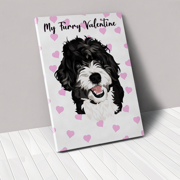 Valentine's Pet Print Canvas