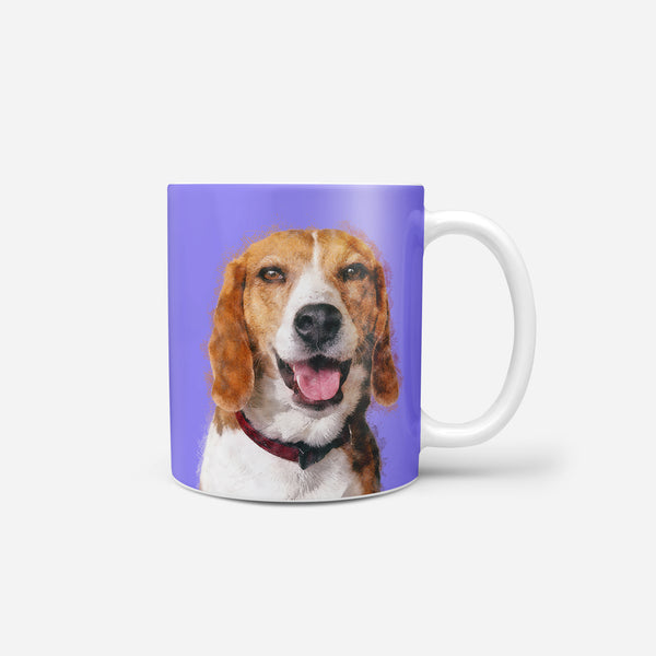 Color Sketch Pet Print Coffee Mug