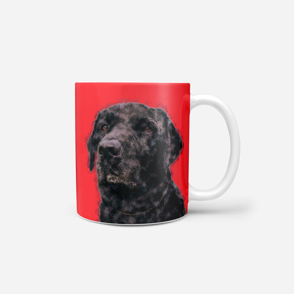 Color Sketch Pet Print Coffee Mug