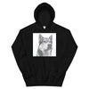 Men's / Women's Monochrome Sketch Pet Print Hoodie (Black)