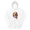 Men's / Women's Color Sketch Pet Print Hoodie (White)