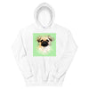 Men's / Women's Watercolor Pet Print Hoodie (White)