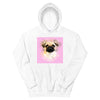 Men's / Women's Watercolor Pet Print Hoodie (White)