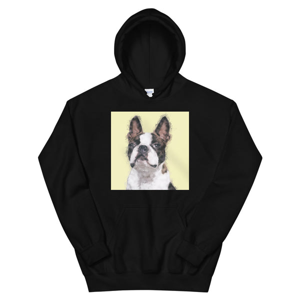 Men's / Women's Color Sketch Pet Print Hoodie (Black)