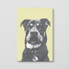 Monochrome Sketch Pet Print Canvas