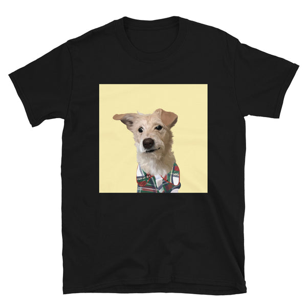 Men's Premium Pet Portrait T-Shirt (Black)