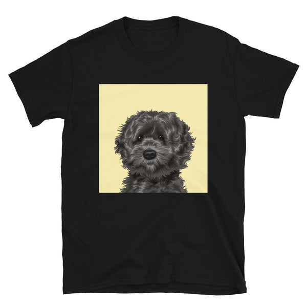 Men's Premium Pet Portrait T-Shirt (Black)