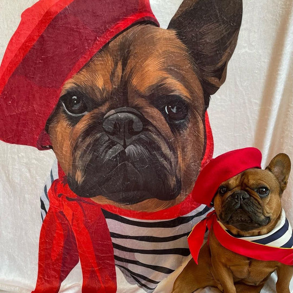 Premium Pet Portrait Blanket