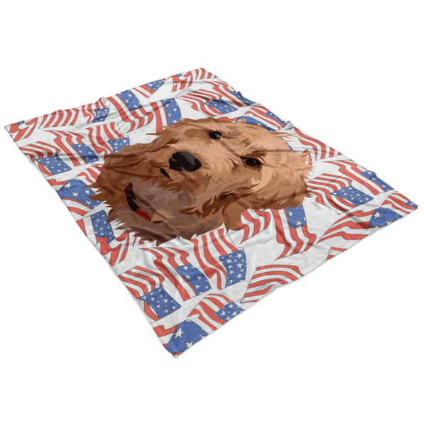 Independence Day Pet Print Fleece Blanket